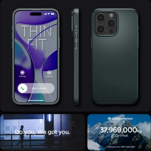 Etui Spigen Thin Fit Apple iPhone 15 Pro Abyss Green