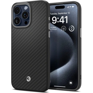 Spigen Enzo Aramid Mag MagSafe Apple iPhone 15 Pro Matte Black - iPhone 15 Pro - Spigen