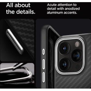 Etui Spigen Enzo Aramid Mag MagSafe Apple iPhone 15 Pro Matte Black - iPhone 15 Pro - Spigen