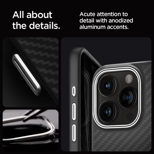 Kup Etui Spigen Enzo Aramid Mag MagSafe Apple iPhone 15 Pro Matt Fekete - SPN3132 - {ean13} - Sklep Home Screen