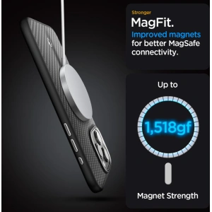 Etui Spigen Enzo Aramid Mag MagSafe Apple iPhone 15 Pro Matte Black - iPhone 15 Pro - Spigen