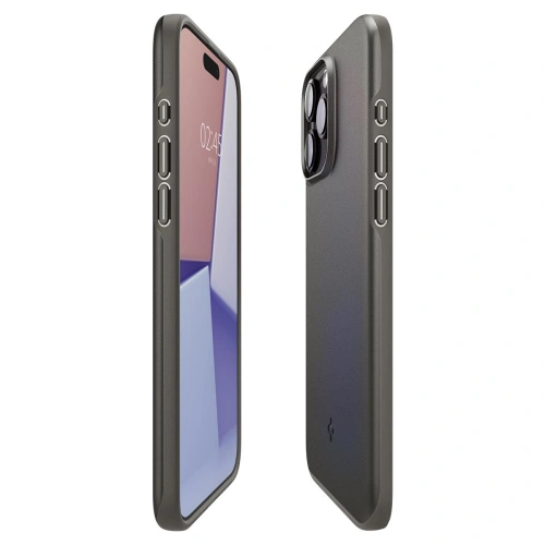 Kup Case Spigen Thin Fit Apple iPhone 15 Pro Gunmetal - SPN3134 - {ean13} - Sklep Home Screen