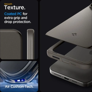 Etui Spigen Thin Fit Apple iPhone 15 Pro Gunmetal