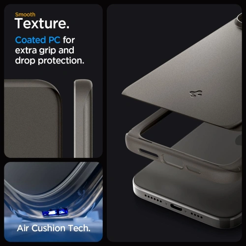 Kup Case Spigen Thin Fit Apple iPhone 15 Pro Gunmetal - SPN3134 - {ean13} - Sklep Home Screen