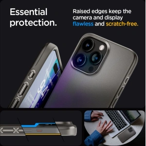 Etui Spigen Thin Fit Apple iPhone 15 Pro Gunmetal