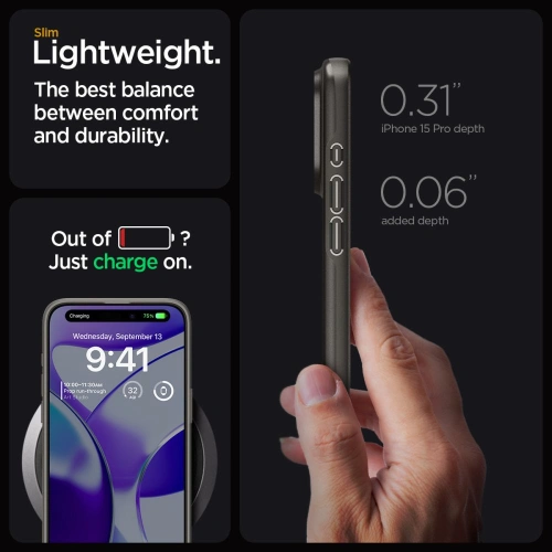 Kup Case Spigen Thin Fit Apple iPhone 15 Pro Gunmetal - SPN3134 - {ean13} - Sklep Home Screen