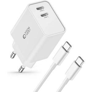 Kup Tech-Protect Încărcător de putere C35W, 2xUSB-C, PD, 35W + cablu USB-C alb - THP2361 - {ean13} - Sklep Home Screen