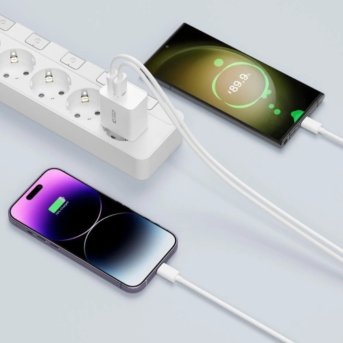 Kup Tech-Protect Încărcător de putere C35W, 2xUSB-C, PD, 35W + cablu USB-C alb - THP2361 - {ean13} - Sklep Home Screen