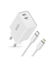 Kup Tech-Protect Încărcător de rețea C35W, 2xUSB-C, PD, 35W + cablu Lightning alb - THP2362 - {ean13} - Sklep Home Screen