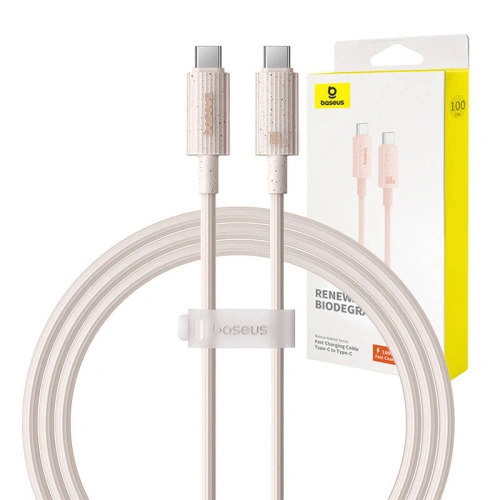 Kup Kábel Baseus USB-C / USB-C Habitat Sorozat 100W, PD, 1m (rózsaszín) - BSU4663 - {ean13} - Sklep Home Screen