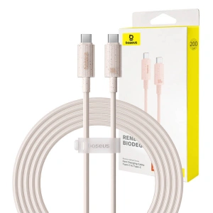 Kábel Baseus USB-C / USB-C Habitat Series 100W, PD, 2m (rózsaszín)