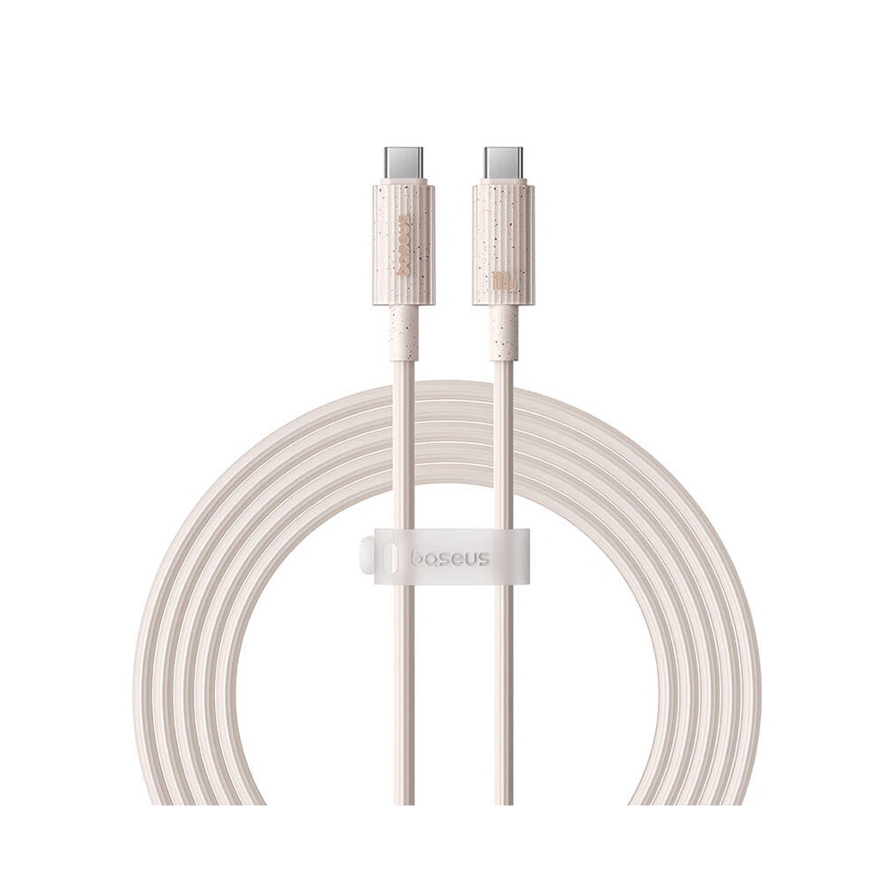 Kabel Baseus USB-C / USB-C Habitat Series 100W, PD, 2m (różowy)