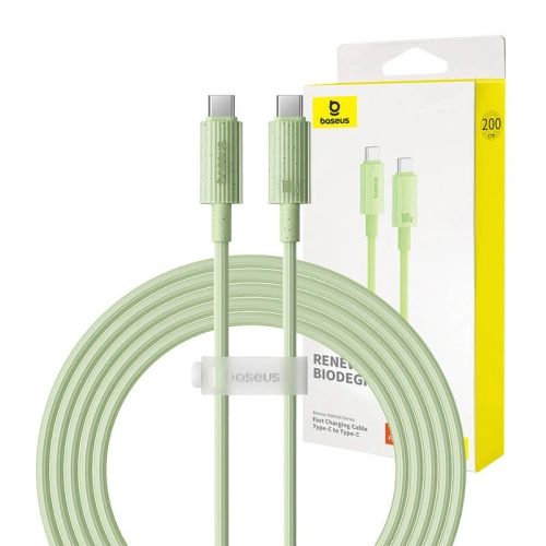 Kup Baseus Cablu USB-C / USB-C Habitat Series 100W, PD, 2m (verde) - BSU4665 - {ean13} - Sklep Home Screen
