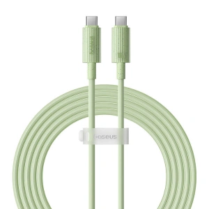 Kabel Baseus USB-C / USB-C Habitat Series 100W, PD, 2m (zielony)