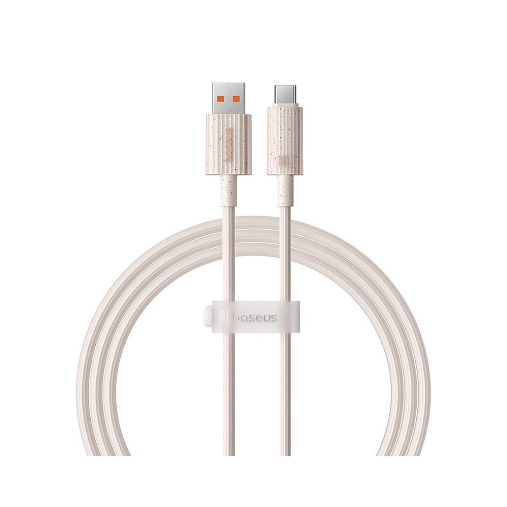 Kabel Baseus USB-A / USB-C Habitat Series 100W, PD, 1m (różowy)