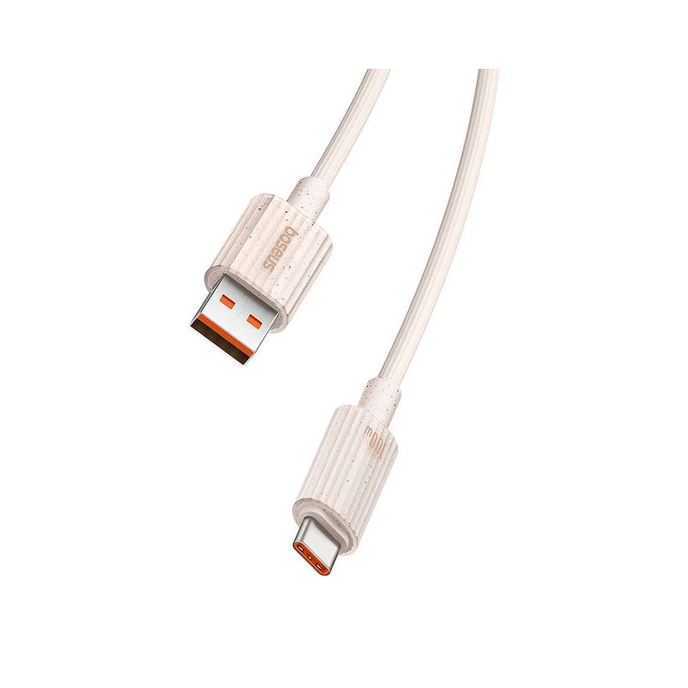 Kabel Baseus USB-A / USB-C Habitat Series 100W, PD, 1m (różowy)