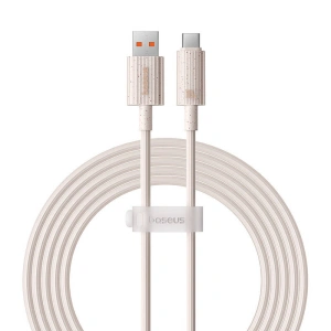 Kabel Baseus USB-A / USB-C Habitat Series 100W, PD, 2m (rosa)