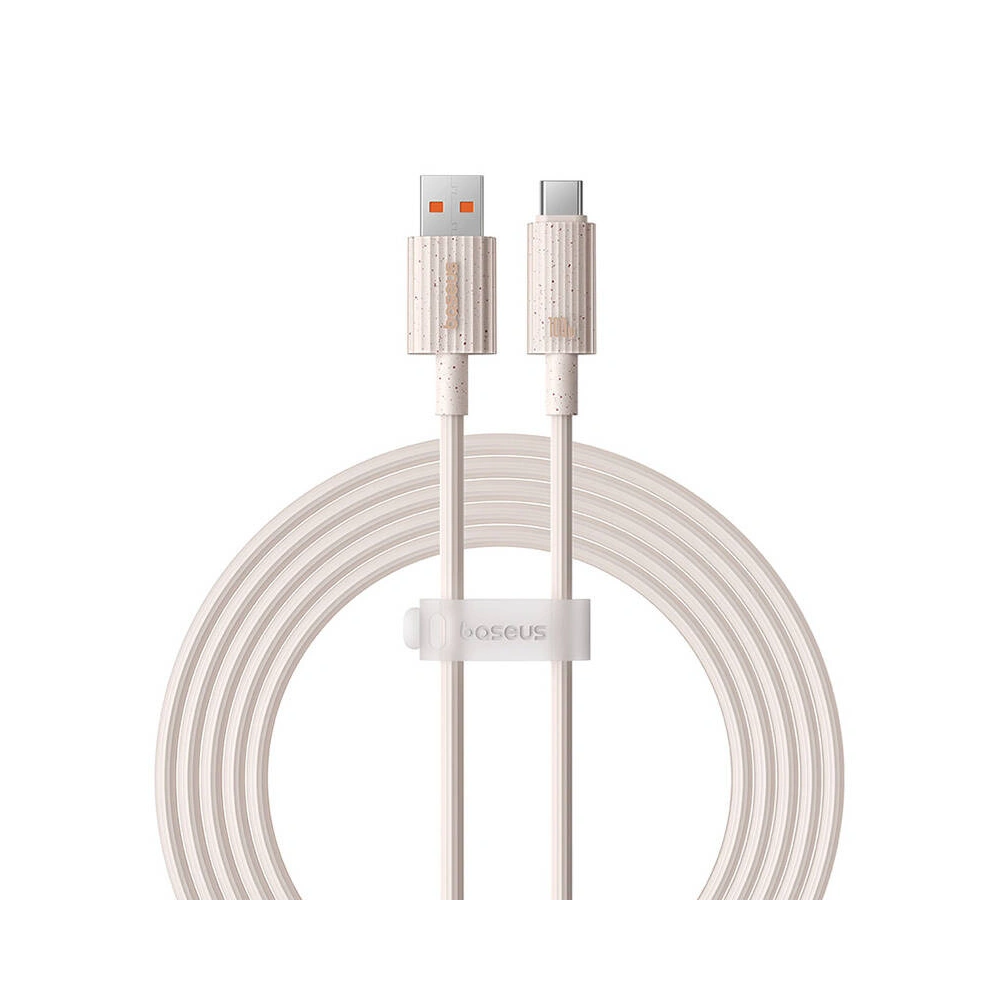 Kabel Baseus USB-A / USB-C Habitat Series 100W, PD, 2m (różowy)