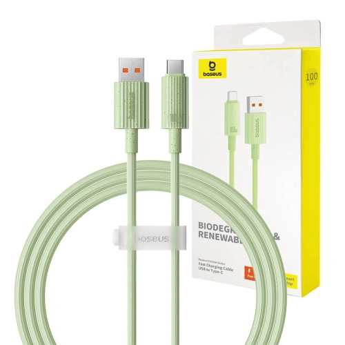 Kup Kábel Baseus USB-A / USB-C Habitat Series 100W, PD, 1m (zöld) - BSU4668 - {ean13} - Sklep Home Screen