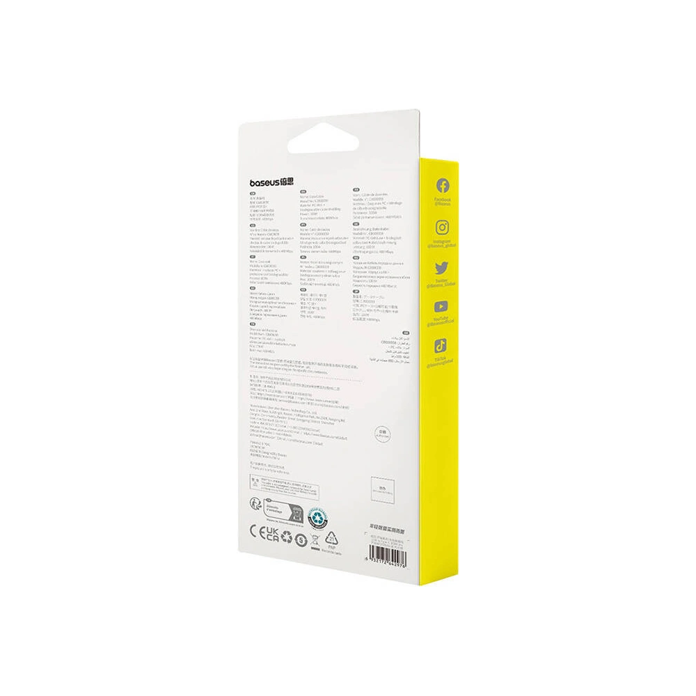 Kabel Baseus USB-A / USB-C Habitat Series 100W, PD, 1m (zielony)