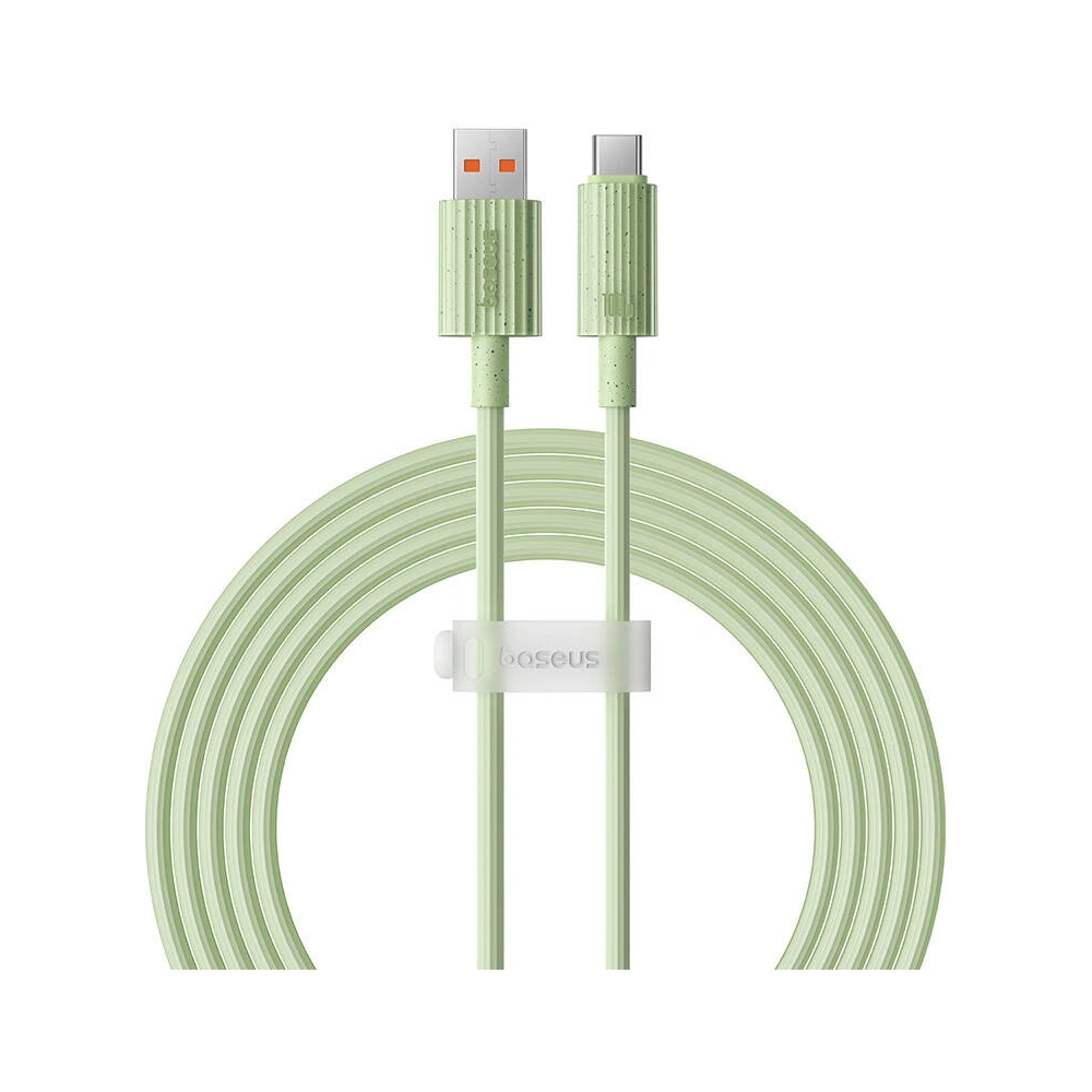 Kabel Baseus USB-A / USB-C Habitat Series 100W, PD, 2m (zielony)