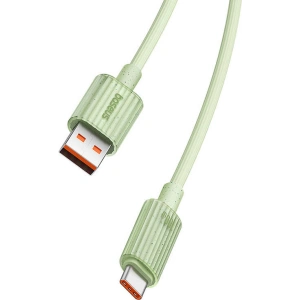 Kabel Baseus USB-A / USB-C Habitat Series 100W, PD, 2m (zielony)