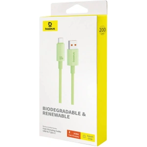 Kabel Baseus USB-A / USB-C Habitat Series 100W, PD, 2m (zielony)