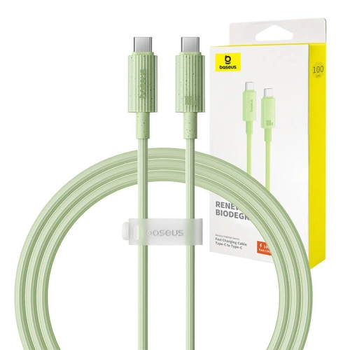 Kup Kabel Baseus USB-C / USB-C Habitat Series 100W, PD, 1m (grün) - BSU4670 - {ean13} - Sklep Home Screen