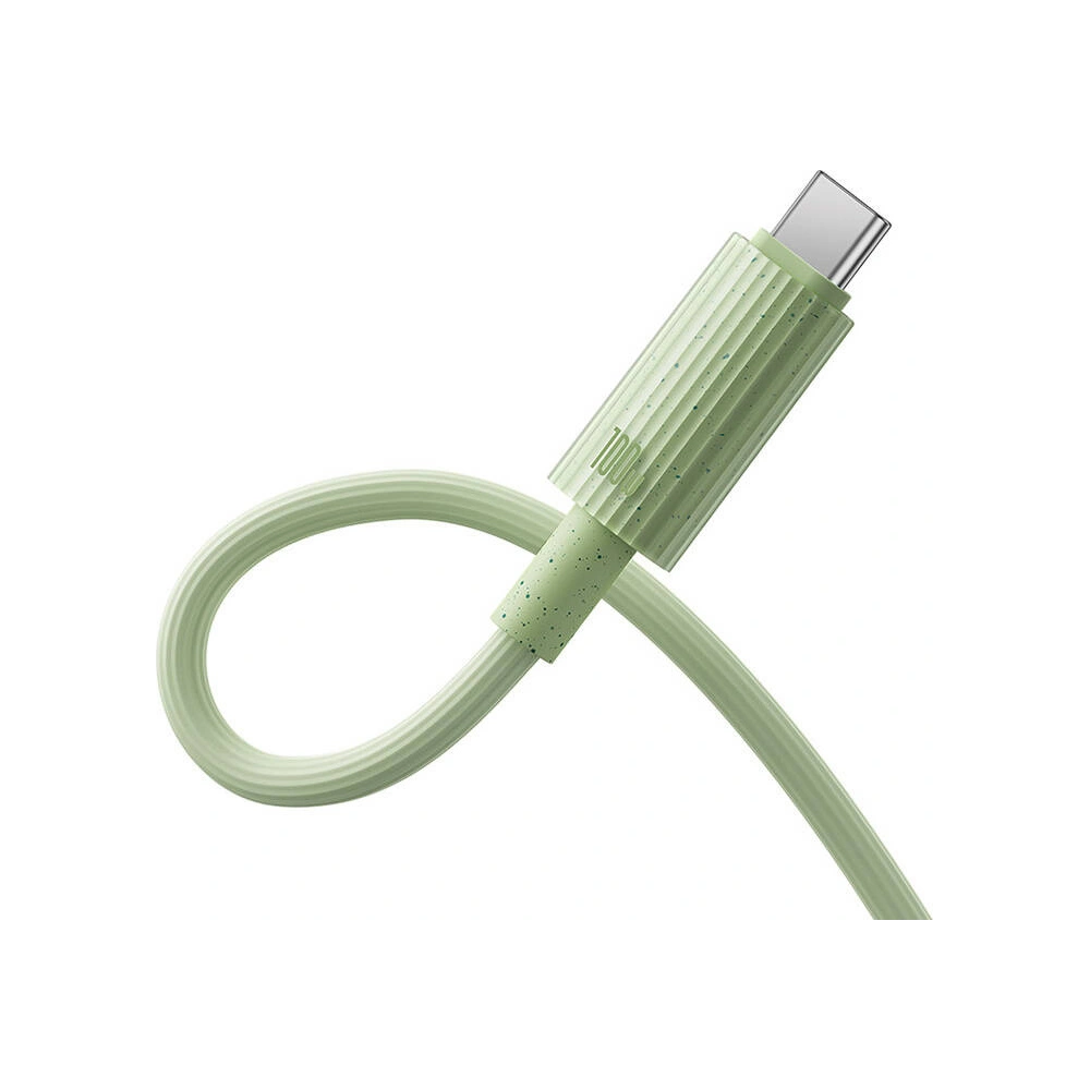 Kabel Baseus USB-C / USB-C Habitat Series 100W, PD, 1m (zielony)
