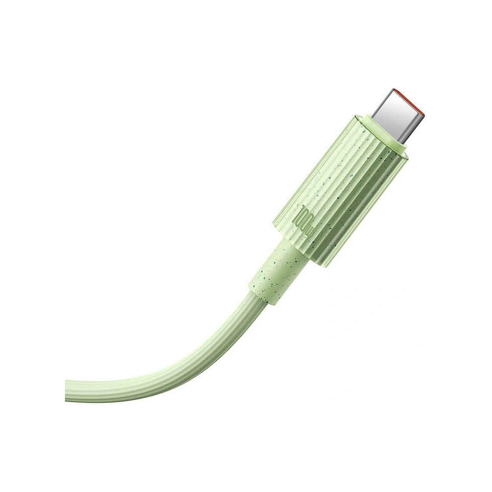 Kabel Baseus USB-C / USB-C Habitat Series 100W, PD, 1m (zielony)