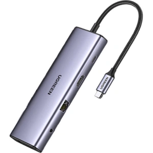 Kup HUB UGREEN CM498 Adapter 10w1 USB-C / 3xUSB-A 3.0, HDMI, VGA, RJ45, SD/TF, AUX3.5mm, PD - UGR1712 - {ean13} - Sklep Home Screen