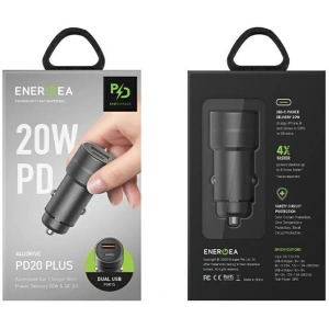 Kup Ładowarka samochodowa ENERGEA Alu Drive PD20+ USB-A, USB-C, PD, QC 3.0, 38W szary/gunmetal - ENG110 - {ean13} - Sklep Home Screen