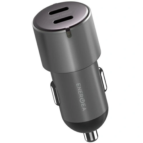 Kup ENERGEA Alu Drive D60 2xUSB-C autós töltő, PD, PPS, 66W acél/sötétszürke - ENG111 - {ean13} - Sklep Home Screen