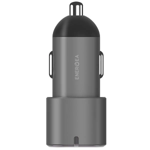 Kup Ładowarka samochodowa ENERGEA Alu Drive D60 2xUSB-C, PD, PPS, 66W stalowy/gunmetal - ENG111 - {ean13} - Sklep Home Screen