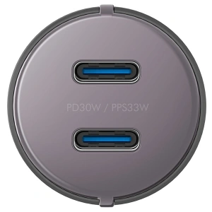 Kup Ładowarka samochodowa ENERGEA Alu Drive D60 2xUSB-C, PD, PPS, 66W stalowy/gunmetal - ENG111 - {ean13} - Sklep Home Screen