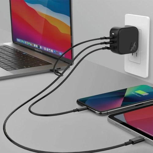 Kup ENERGEA US+EU Travelite încărcător de rețea GAN66 USB-A, 2xUSB-C, PD, PPS, QC 3.0, 66W negru/negru - ENG112 - {ean13} - Sklep Home Screen