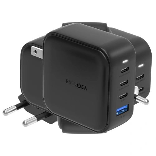 Kup Netzteil ENERGEA US+EU Travelite GAN100 USB-A, 3xUSB-C, PD, PPS, QC 3.0, 100W schwarz/black - ENG113 - {ean13} - Sklep Home Screen
