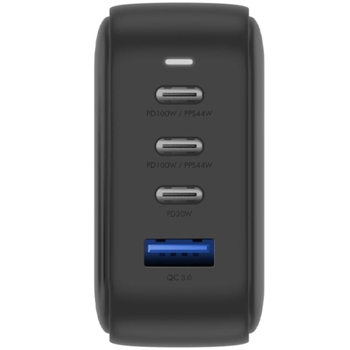Kup Ładowarka sieciowa ENERGEA US+EU Travelite GAN100 USB-A, 3xUSB-C, PD, PPS, QC 3.0, 100W czarny/black - ENG113 - {ean13} - Sklep Home Screen