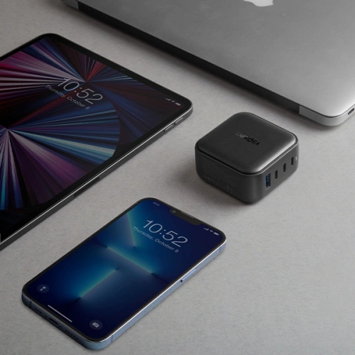Kup ENERGEA US+EU Travelite GAN100 USB-A hálózati töltő, 3xUSB-C, PD, PPS, QC 3.0, 100W fekete - ENG113 - {ean13} - Sklep Home Screen