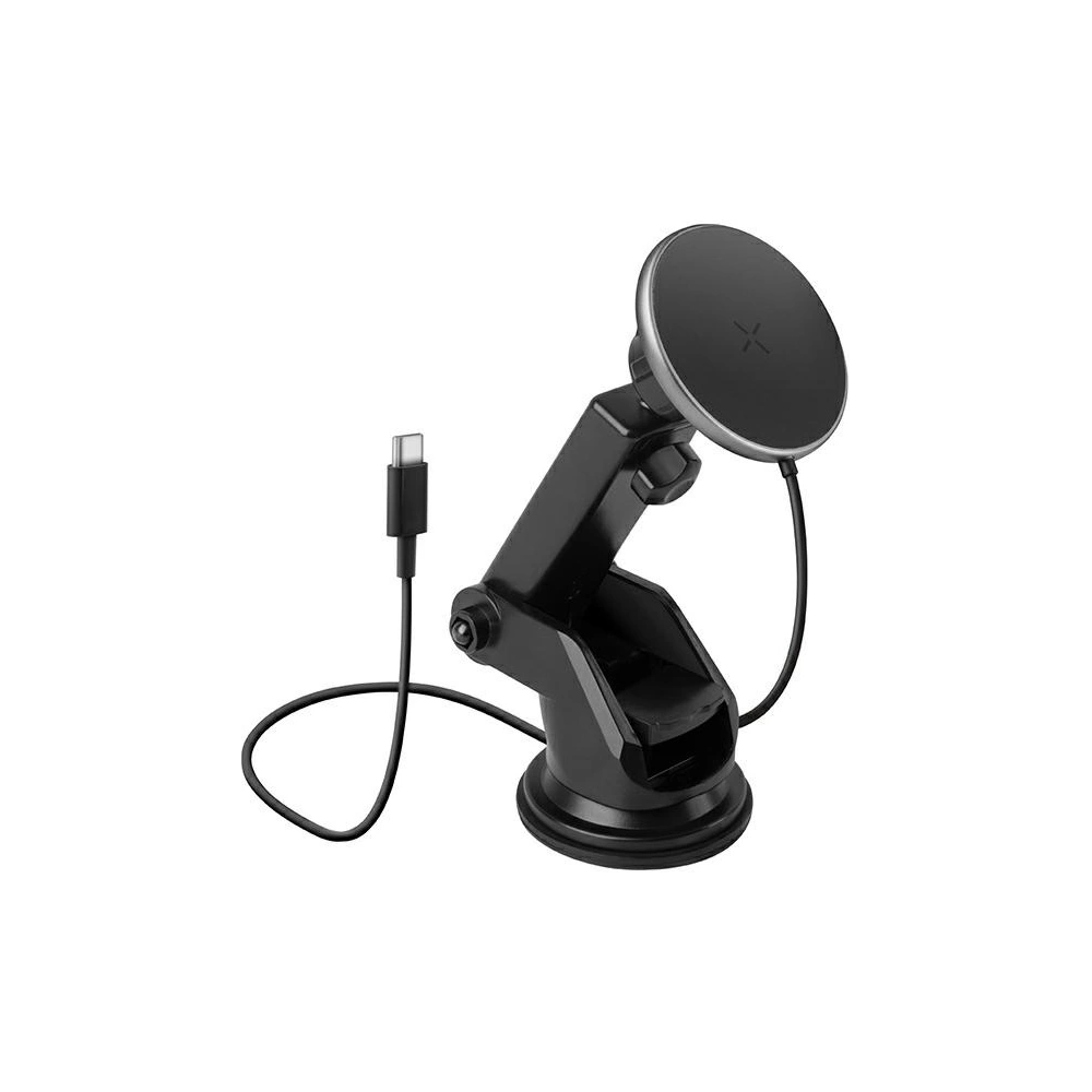 Uchwyt samochodowy z ładowarką indukcyjną ENERGEA MagDrive na kokpit / do kratki nawiewu czarny/black MagSafe