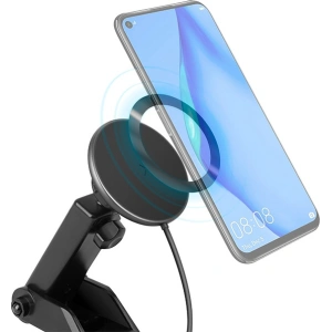 Kup Auto-Halterung mit induktivem Ladegerät ENERGEA MagDrive für das Cockpit / zum Lüftungsgitter schwarz/black MagSafe - ENG115 - {ean13} - Sklep Home Screen