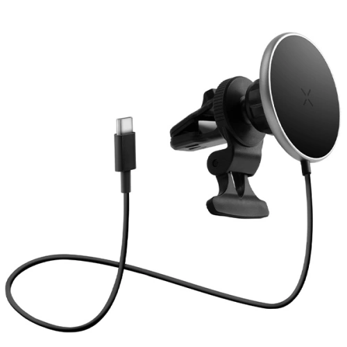 Kup Suport auto cu încărcător inductiv ENERGEA MagDrive cu suport pentru pahare pentru grila parbrizului negru/negru MagSafe - ENG116 - {ean13} - Sklep Home Screen
