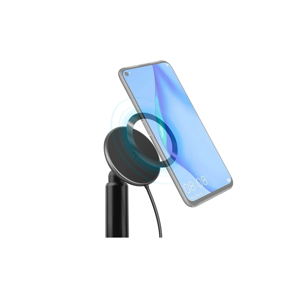 Uchwyt samochodowy z ładowarką indukcyjną ENERGEA MagDrive z uchwytem na kubek do kratki nawiewu czarny/black MagSafe