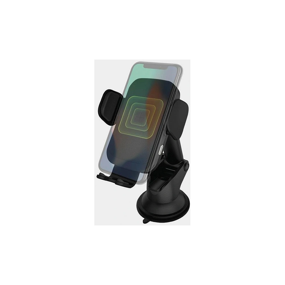 Uchwyt samochodowy z ładowarką indukcyjną ENERGEA Wimount Sense 2.0 na kokpit / szybę / do kratki nawiewu czarny/black