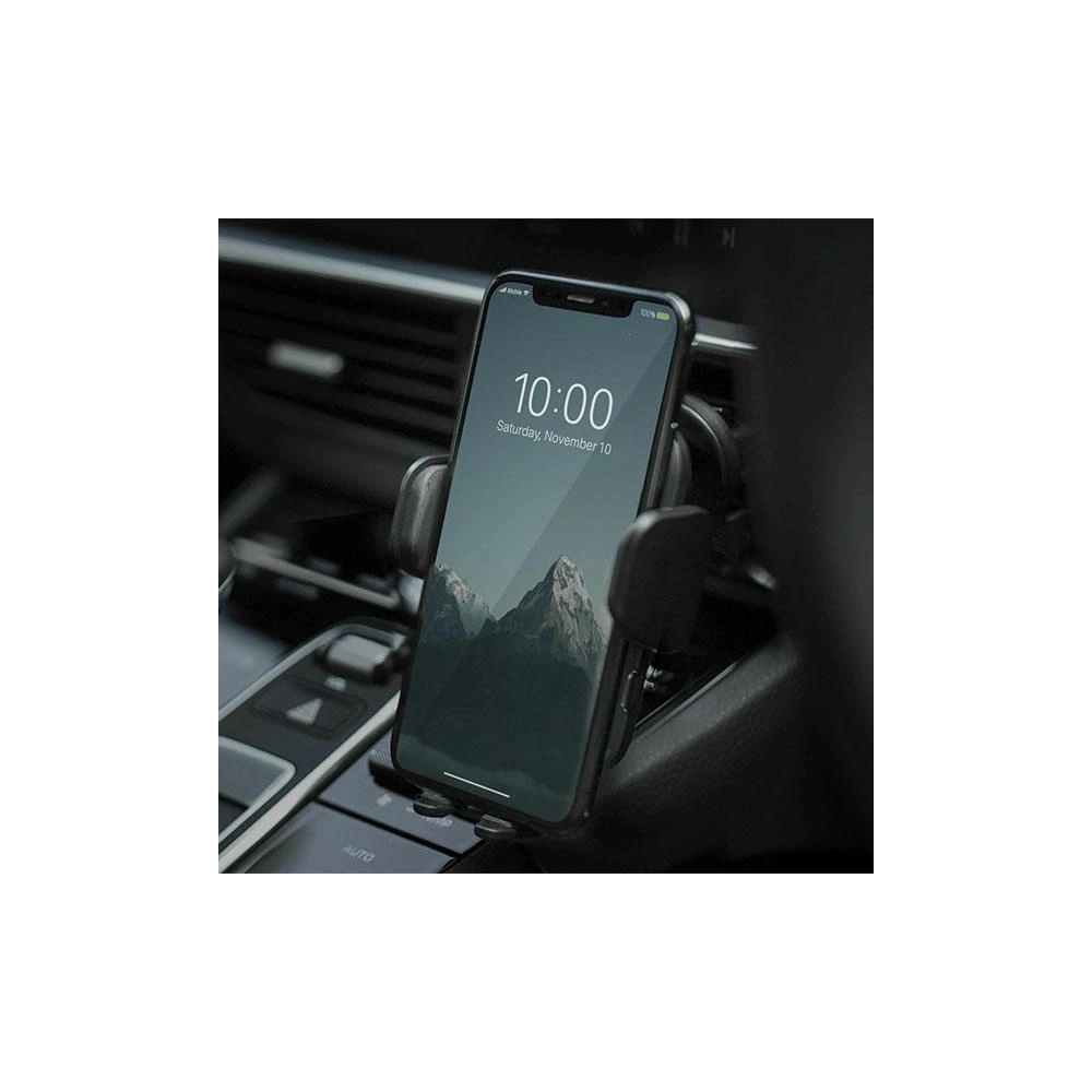 Uchwyt samochodowy z ładowarką indukcyjną ENERGEA Wimount Sense 2.0 na kokpit / szybę / do kratki nawiewu czarny/black