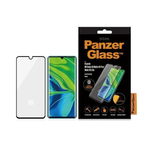 Kup PanzerGlass Sticlă temperată curbată Regular Redmi Note 10 Lite / Note 10 / Note 10 Pro Caz Friendly Finger Print negru - PZG492 - {ean13} - Sklep Home Screen