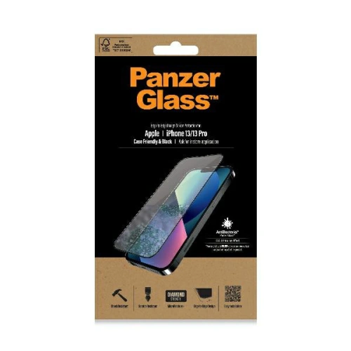Buy PanzerGlass E2E Microfracture Apple iPhone 13 / 13 Pro Case Friendly AntiBacterial black - PZG500 - {ean13} - Home Screen Store Europe