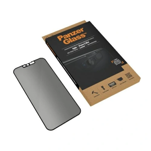 Kup PanzerGlass Apple Sticlă temperată E2E Microfractura iPhone 13 Mini Caz Friendly CamSlider Privacy Antibacterian negru - PZG501 - {ean13} - Sklep Home Screen