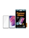 Szkło hartowane PanzerGlass E2E Microfracture Samsung Galaxy S21 FE Case Friendly Finger Print AntiBacterial czarne