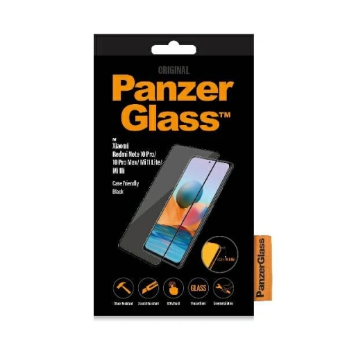 Buy PanzerGlass E2E Regular Xiaomi Redmi Note 10 Pro / 10 Pro Max / Mi 11i / Poco F3 Case Friendly black - PZG511 - {ean13} - Home Screen Store Europe
